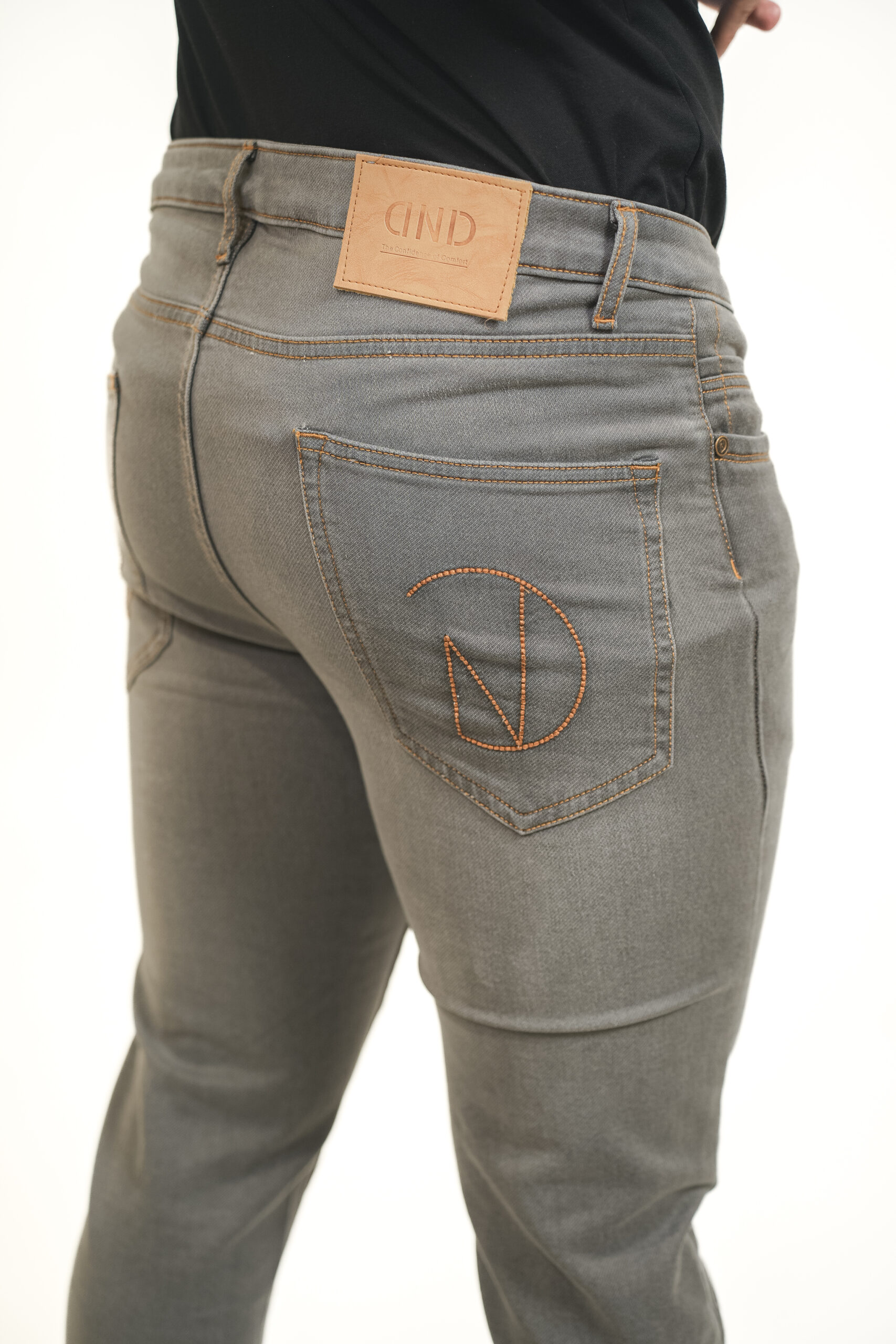 Tapered Leg Narrow Fit, Mid Rise, Light Grey Color | Men Jeans | Jeans for Men 6 - DND Textiles Tapered Leg Narrow Fit, Mid Rise, Light Grey Color | Men Jeans | Jeans for Men - Image 4